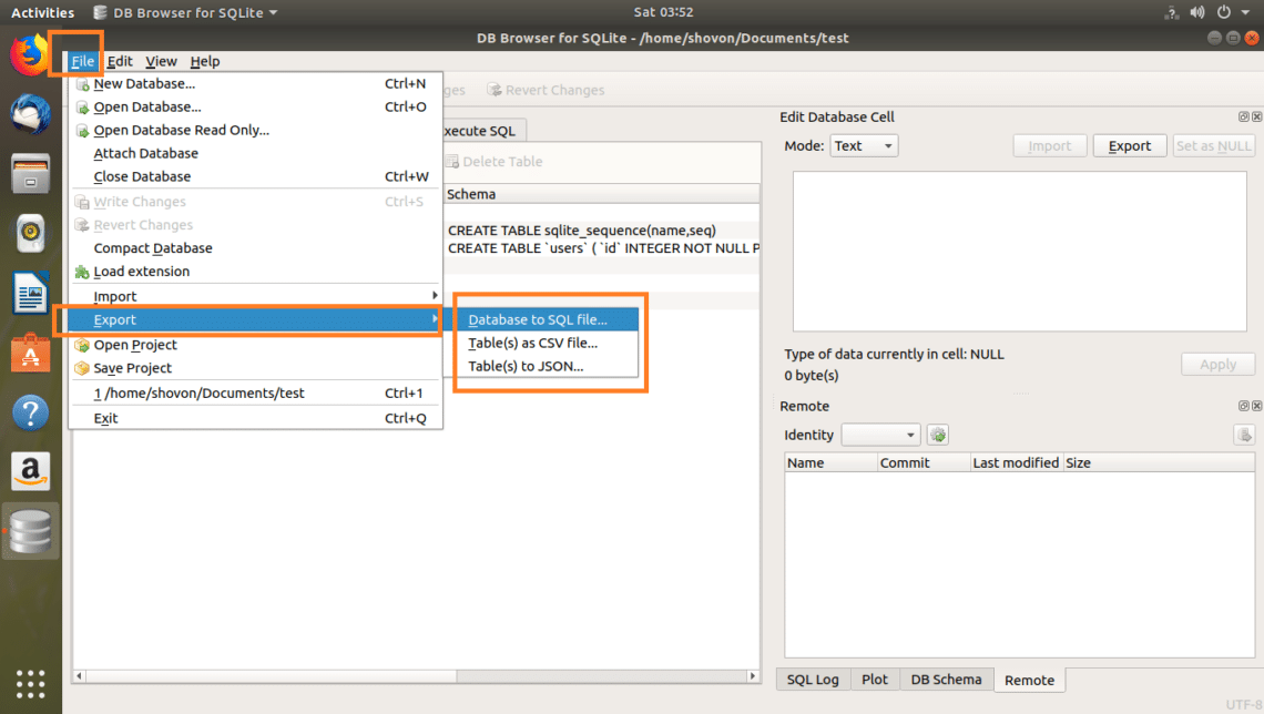 how to install sqlite browser in fedora